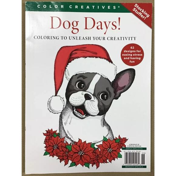 Color Creatives "Dog Days! Coloring To Unleash Your Creativity Book 62 DESIGNS - Picture 1 of 2